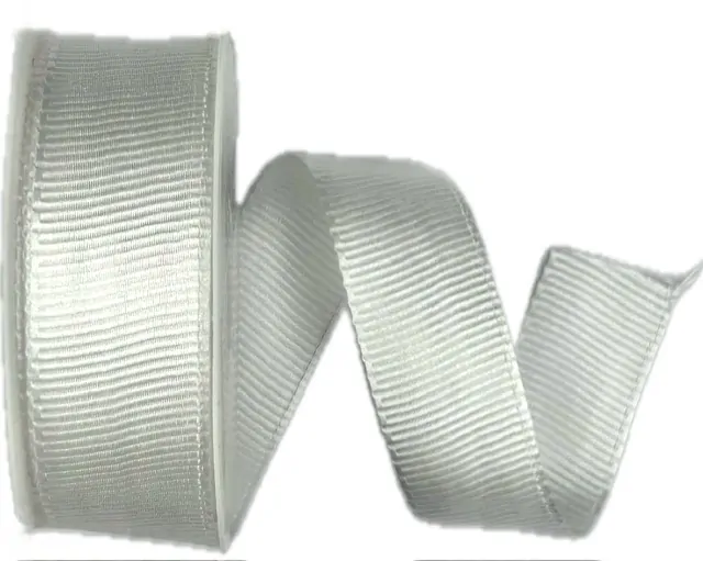 Stuha rypsová ELEGANCE WHITE bílá 25mm x 3m (7,- Kč/m)