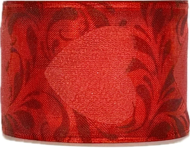 Taftová stuha FIDELITY RED – červená 40mm x 2m