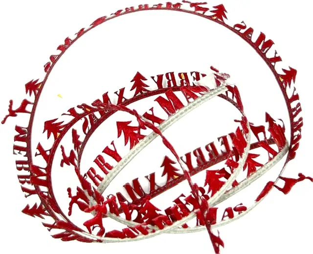 Vánoční stuha girlandová MARRY XMAS 30mm X 5m