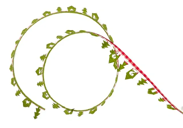 Vánoční stuha girlandová ADVENT GREEN 30mm x 5m