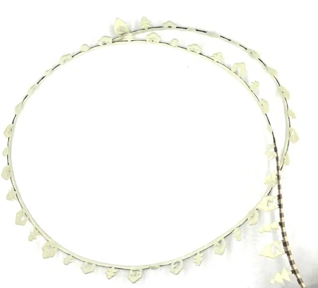 Vánoční stuha girlandová ADVENT WHITE 30mm x 5m