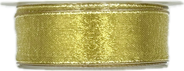 Stuha zlatá PLATINUM GOLD lurexová 25mm x 3m (12,- Kč/m) 
