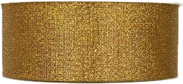 Dekorační stuha síťovaná MESH BRONZE 40mm x 25m A ( 8,-Kč/m)