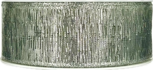 Stuha stříbrná ELEGANCE SILVER lurexová 40mm x 20m A (11,- Kč/m)