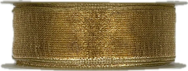 Stuha lurexová PLATINUM COPPER měděná 25mm x 2,5m (12,- Kč/m) 