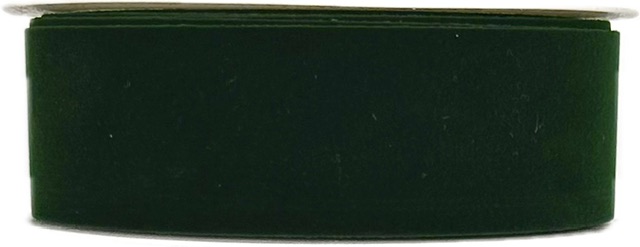 Stuha sametová VELUTTO tmavě zelená 25mm x 3m (12,- Kč/m)