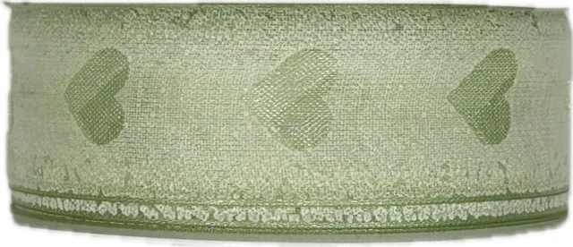 Taftová stuha GREEN PASSION – pastelově zelená 25mm x 2m