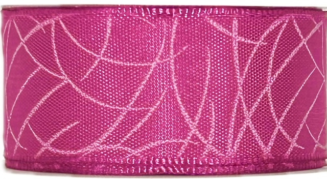 Stuha taftová SISI PINK sytě růžová 25mm x 2m (13,-Kč/m)