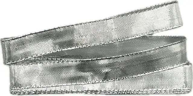 Sada 10ks Stuha lurexová CELEBRATION SILVER stříbrná 15mm x 2m (8,-Kč/ks)(4,-Kč/m)