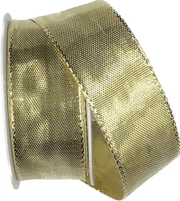 3x Stuha zlatá CELEBRATION GOLD lesklá 3x (25mm x 2m)