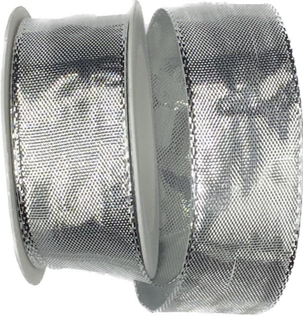 3x Stuha lurexová CELEBRATION SILVER stříbrná lesklá 3x (25mm x 2m) 