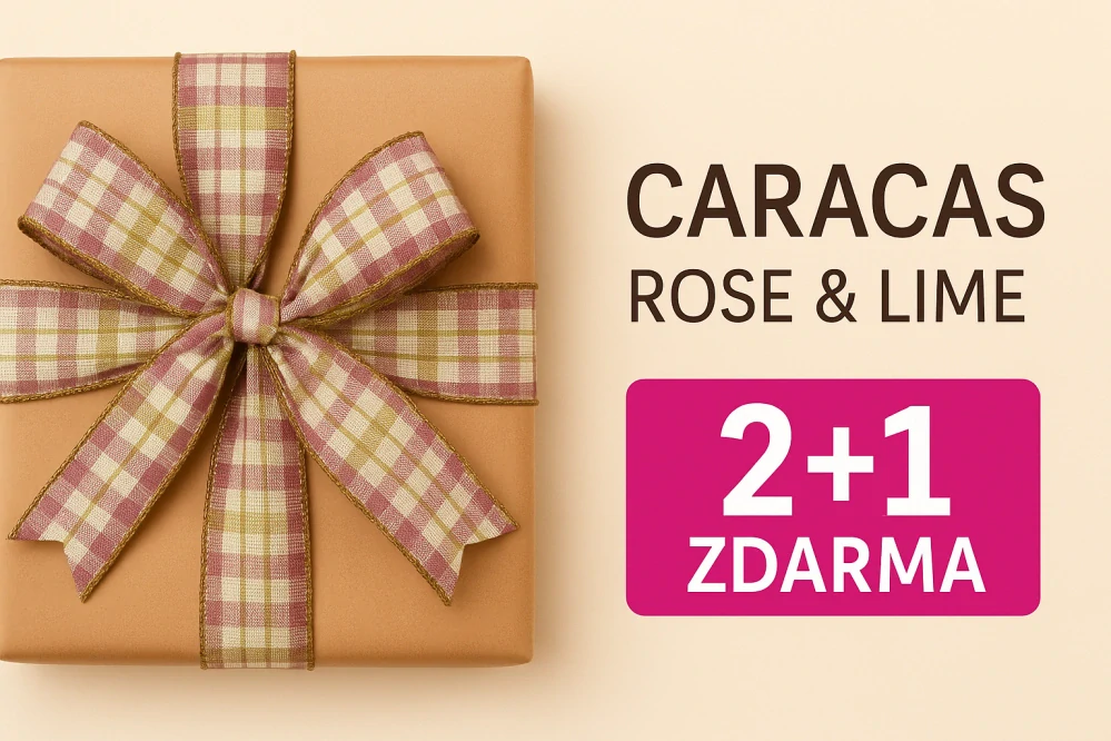 AKCE 2+1 zdarma- Stuha saténová CARACAS ROSE and LIME starorůžová 25mm x 2m (cena za 3ks)