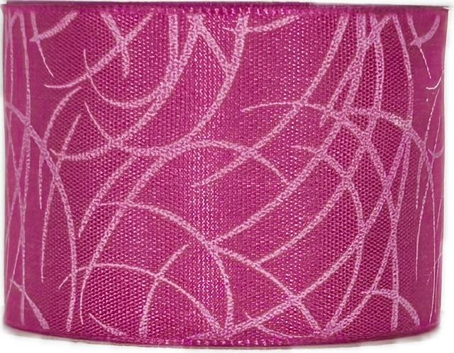 Stuha taftová SISI FUCHSIA PINK sytě růžová 40mm x 2m (14,-Kč/m)