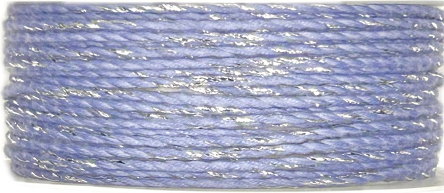Dekorační provázek COUNTDOWN BLUE SILVER stříbrný 1mm x 5m (3,- Kč/m)