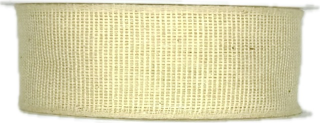 Stuha látková Nature Taft – Cream Harmony krémová 25mm x 2m (9,- Kč/m)