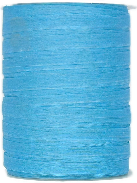 Stuha vázací bavlněná BOBINE COTON LIGHT BLUE světle modrá 5mm x 25m (1,16Kč/m)