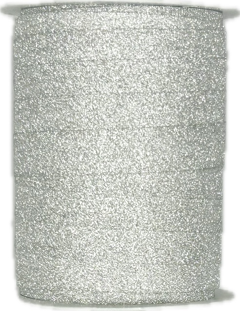 Stuha polypropylenová BOBINE COTON STALIGHT SILVER stříbrná 10mm x 15m