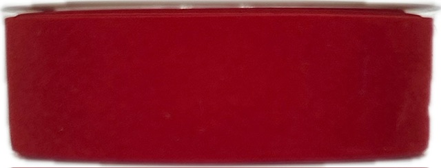 Stuha sametová Velutto – Red Velvet červená 25mm x 3m (10,-Kč/m)