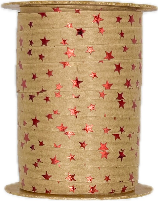 Stuha vánoční STARRY SHINE NATURAL béžová 10mm x 15m (1,60Kč/m)