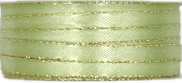 Stuha saténová BASIC GREEN LINE zelená 6mm x 5m (4,-Kč/m)