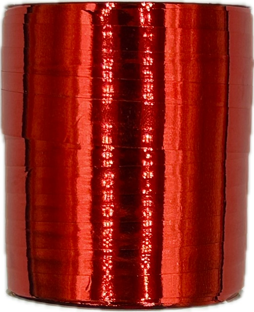 Stuha polypropylenová METALLIC SHINE RED červená 10mm x 50m (0,80Kč/m)