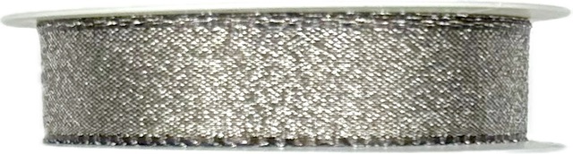 Stuha taftová HIGH SOCIETY GRAY šedá 15mm x 2m (11,-Kč/m)