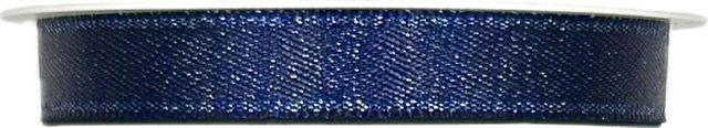Stuha taftová STARDUST DARK BLUE tmavě modrá 10mm x 4m (6,-Kč/m)