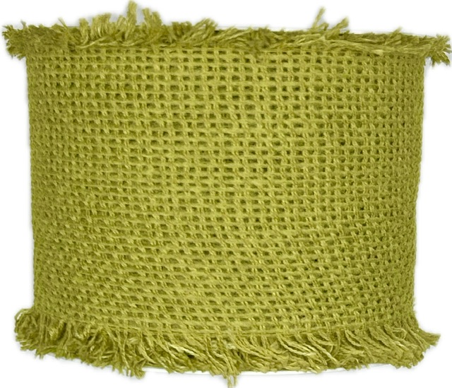 Stuha bavlněná NATURAL CHARM LIME zelená 60mm x 2m (19,-Kč/m)