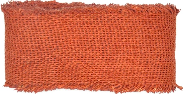 Stuha bavlněná COUNTRY SOUL TERRACOTTA tmavě oranžová 60mm x 2m (15,-Kč/m)