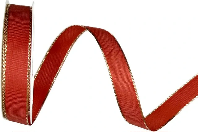 Stuha taftová BASIC COLORE červená 15mm x 4m (5,- Kč/m)