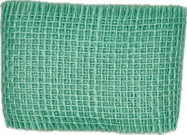 Stuha jutová JUTA SKY FROST pastelově modrá 70mm x 2m (25,-Kč/m)