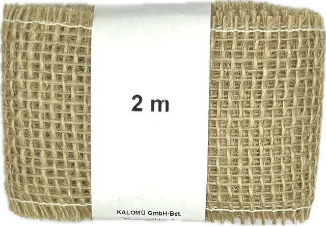 Stuha jutová JUTA SAND HARMONY béžová 70mm x 2m (25,-Kč/m)