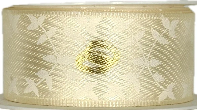 Saténová stuha Forever Cream – krémová 25mm x 2m