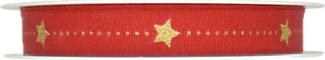 Stuha vánoční TINY STARLINE RUBY červená 10mm x 4m (6,-Kč/m)