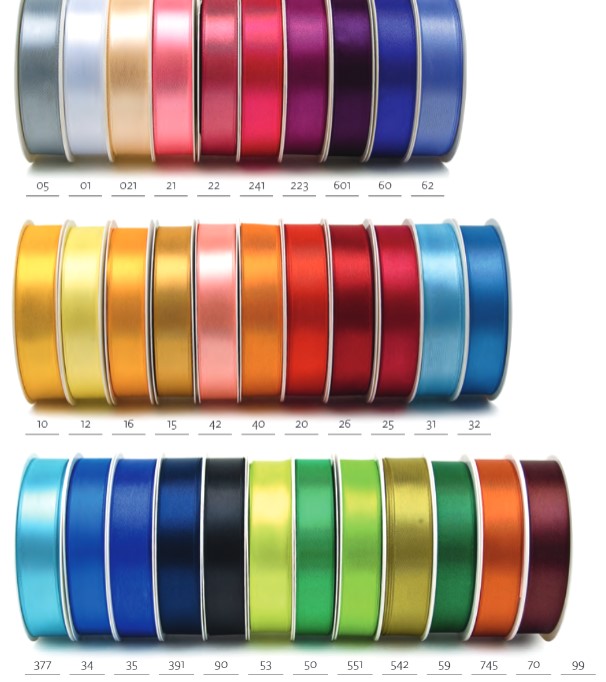 Stuha saténová hráškově zelená 40mm x 3m (8,-Kč/m)
