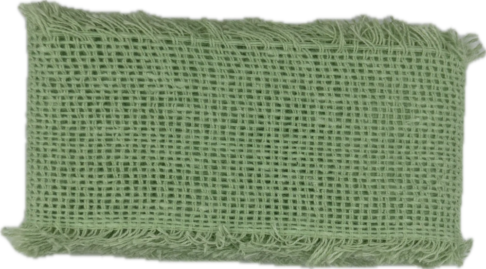 Stuha bavlněná VILLAGE SOUL Pistachio pistáciově zelená 60mm x 2m (15,-Kč/m)