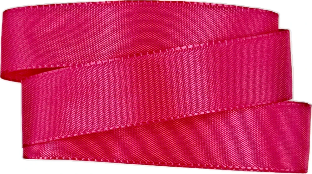 Stuha taftová Shocking Pink sytě růžová 25mm x 3m (7,-Kč/m)