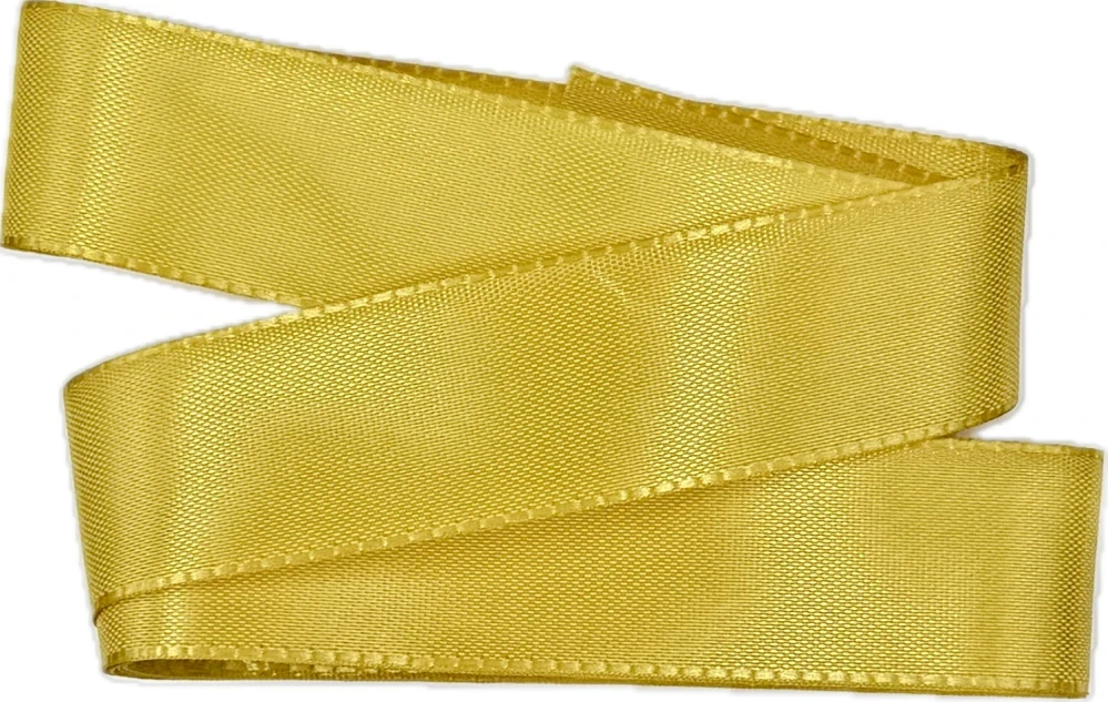 Stuha taftová Golden Yellow zlato-žlutá 25mm x 3m (7,-Kč/m)