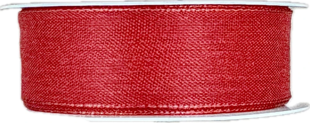 Bavlněná stuha CHANCE – Classic Red červená  25mm x 3m (5,-Kč/m)
