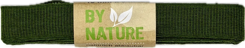 Stuha látková Nature Taft – Forest Green  tmavě zelená 15mm x 2m (7,-Kč/m)