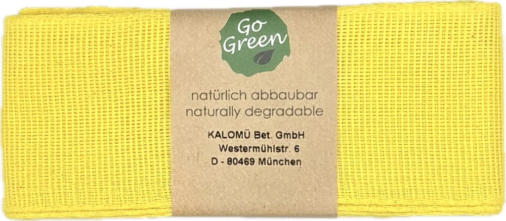 Stuha látková Nature Taft – Sunny Yellow žlutá 40mm x 2m (10,- Kč/m)