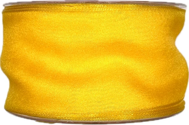 Stuha organzová Adventure žlutá 60mm x 20m (8,- Kč/m)