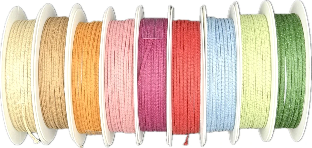 Dekorační provázek Cotton Twine – Coral Red červený 2mm x 5m (3,-Kč/m)
