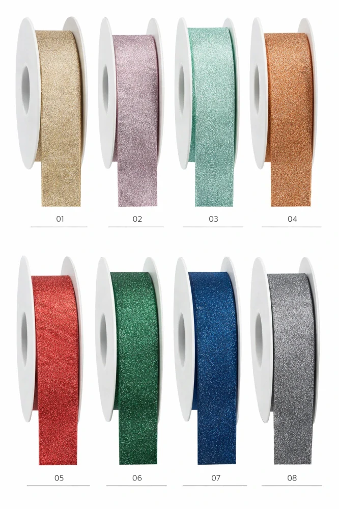 Stuha taftová HIGH SOCIETY Anthracite Silver antracitová matná  40mm x 3m (10,-Kč/m)