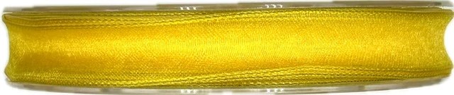 Stuha organzová ADVENTURE žlutá A 15mm x 50m (3,- Kč/m)