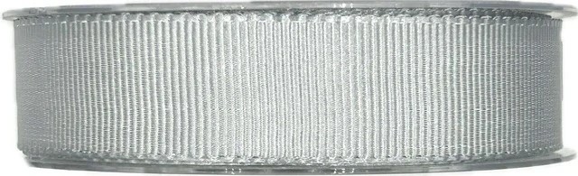 Stuha rypsová ELEGANCE SILVER stříbrná 25mm x 20m A (8,- Kč/m) 