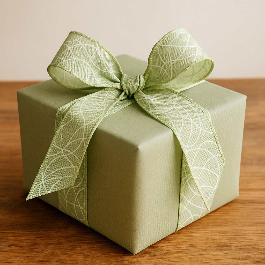 Stuha taftová SISI PALE MINT mentolová 40mm x 2m (14,- Kč/m)