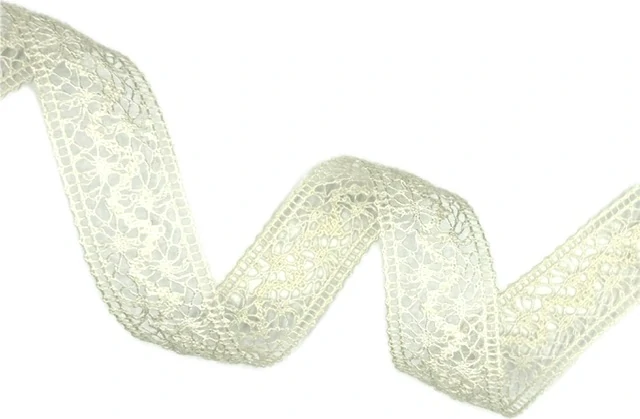 Krajková stuha Natural Lace Cream 35mm x 2,5m