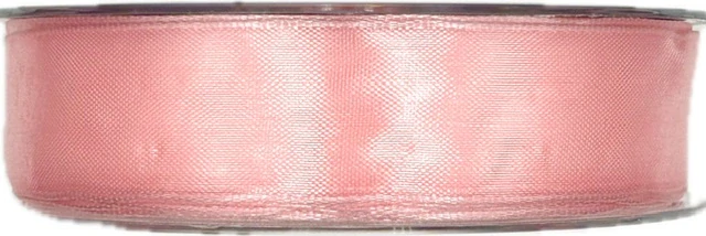 Stuha organzová INFINITY PINK světle růžová 25mm x 20m ( 5,-Kč/m)