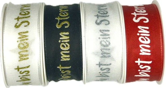 Stuha černá TY JSI MÁ HVĚZDA 25mm x 3m (3,30 Kč/m)